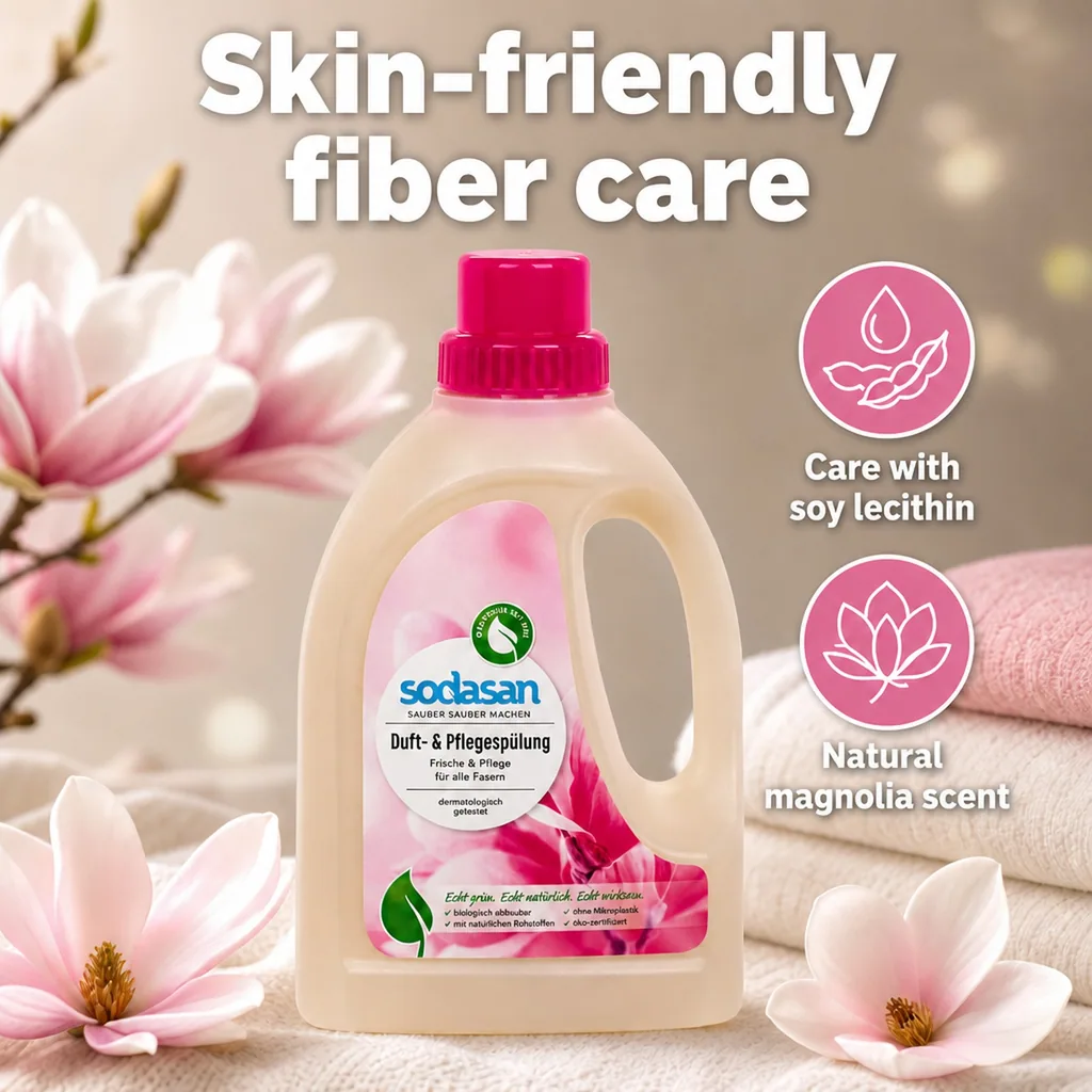 Fabric Softener, Laundry Softener, Natural, 750ml Magnolia Scent