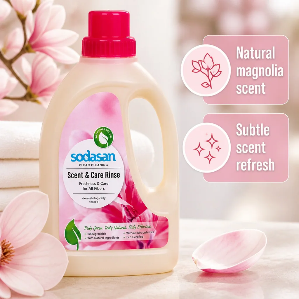 Fabric Softener, Laundry Softener, Natural, 750ml Magnolia Scent