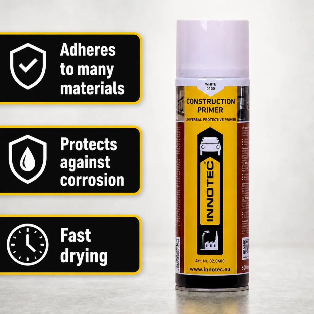 Construction Primer 500ml, White Primer