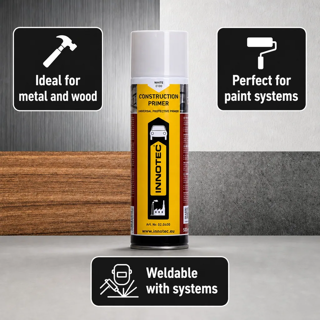 Construction Primer 500ml, White Primer