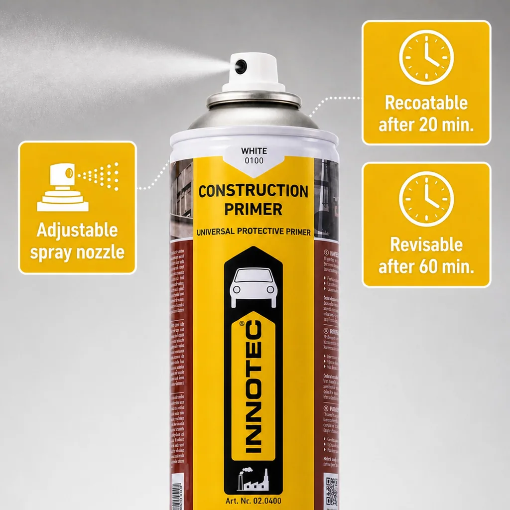 Construction Primer 500ml, White Primer