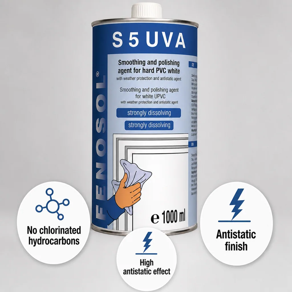 UVA Cleaner 1 Liter, Strong Adhesive Remover, PVC Cleaner