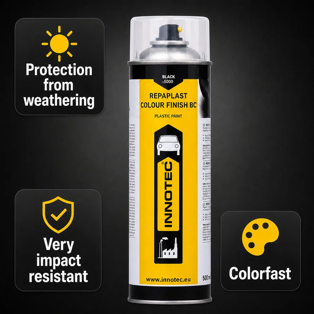 Black plastic paint, plastic color restorer, 500ml, black trim restorer