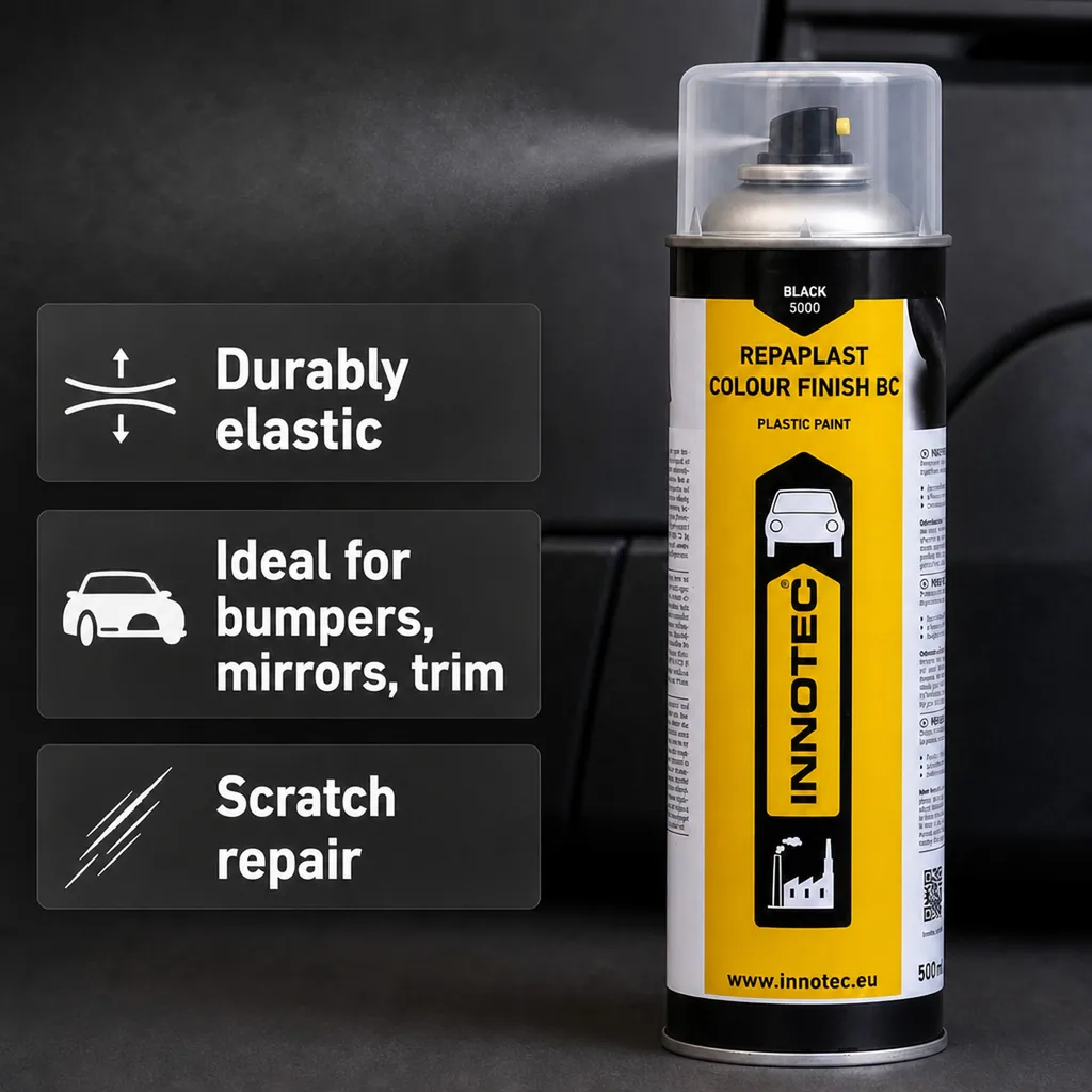 Black plastic paint, plastic color restorer, 500ml, black trim restorer