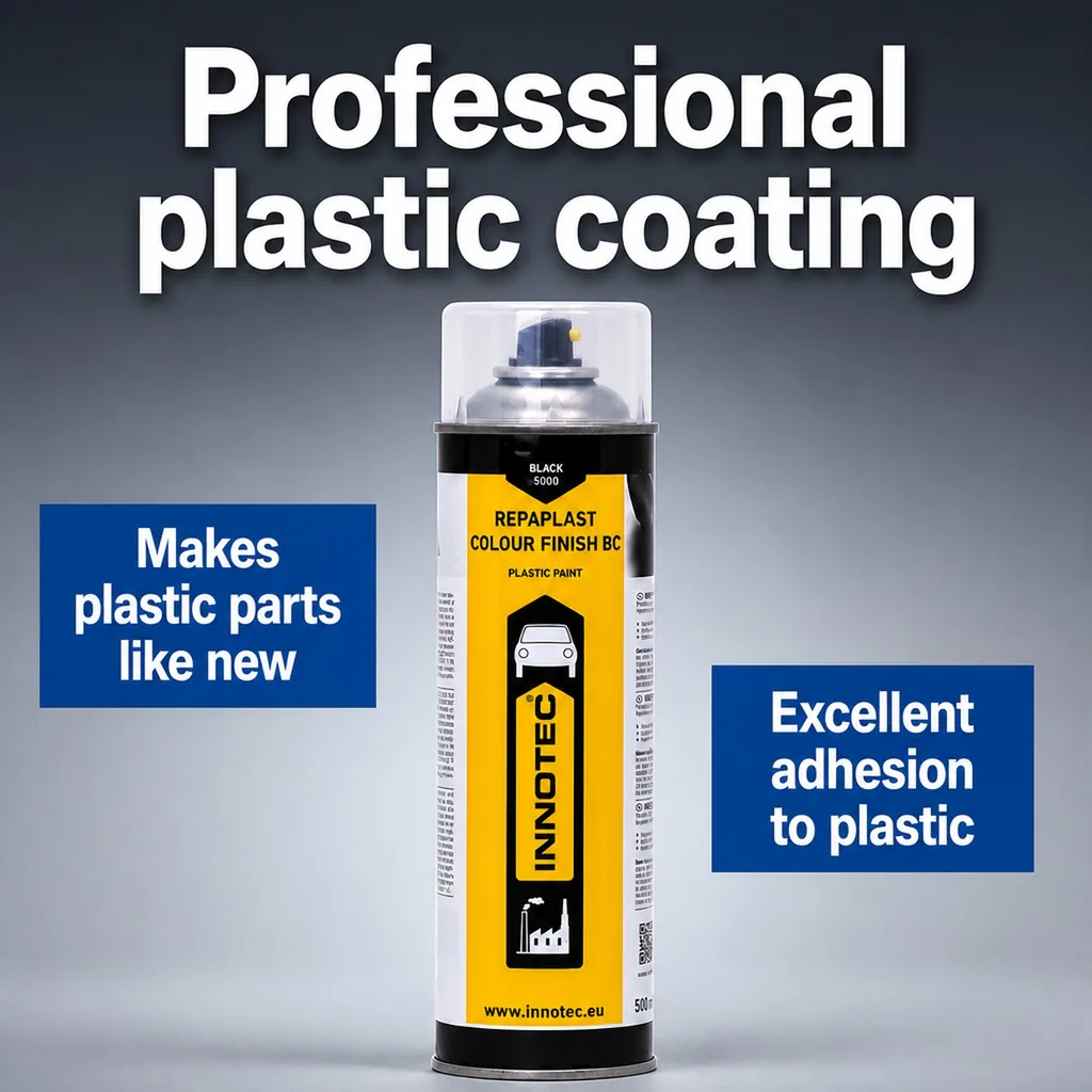 Black plastic paint, plastic color restorer, 500ml, black trim restorer