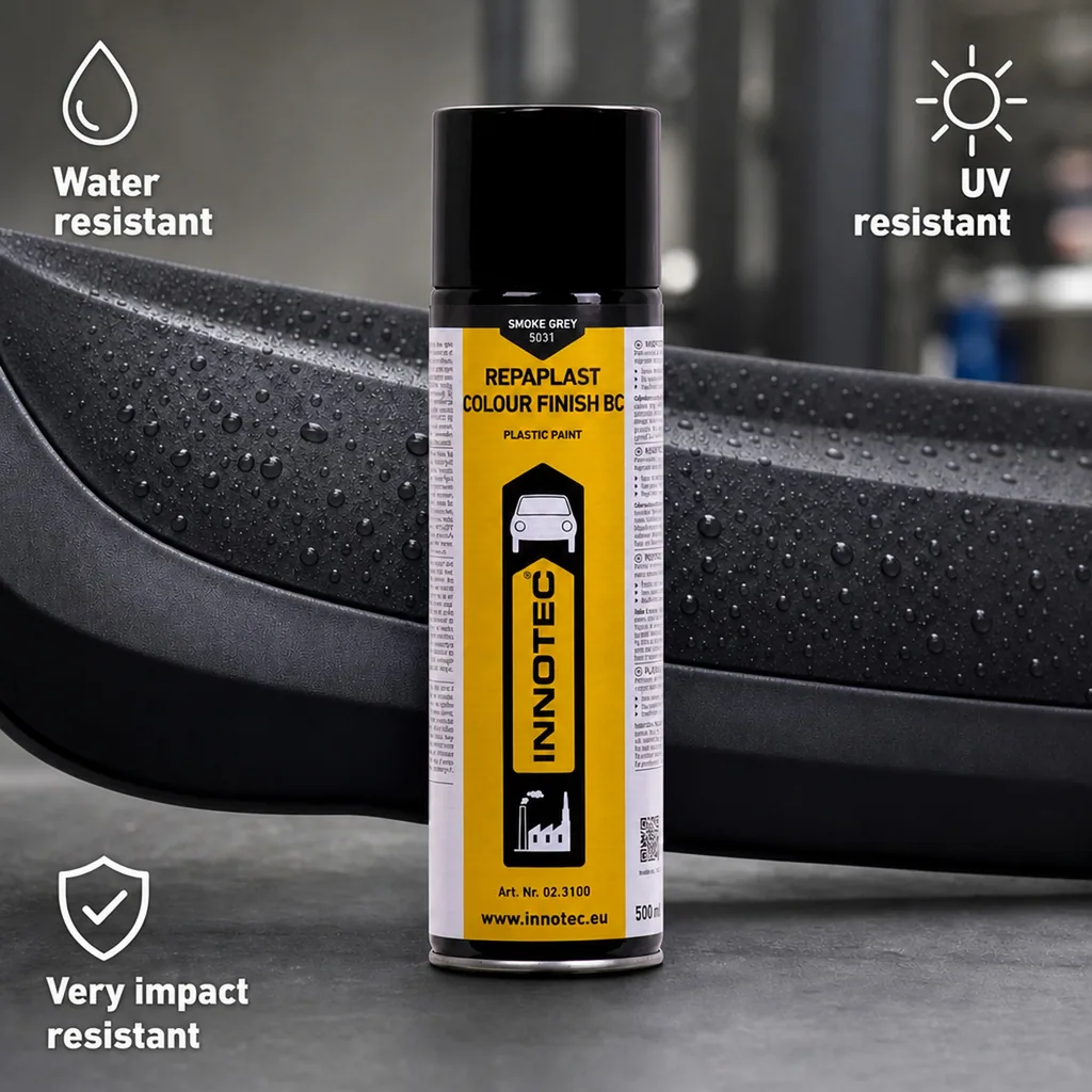 Smoke grey paint, 500ml, Repaplast Colour Finish, smoke grey finish