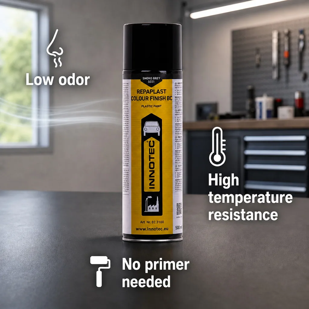 Smoke grey paint, 500ml, Repaplast Colour Finish, smoke grey finish
