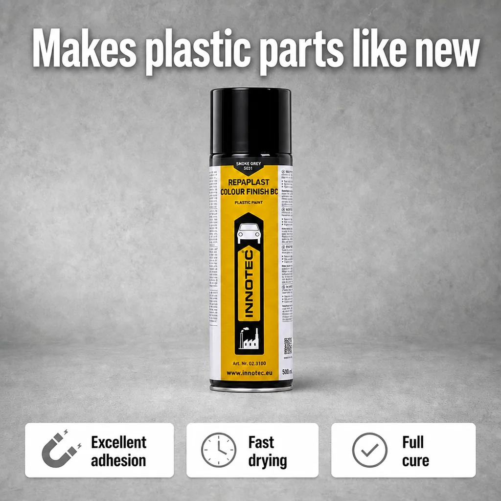 Smoke grey paint, 500ml, Repaplast Colour Finish, smoke grey finish