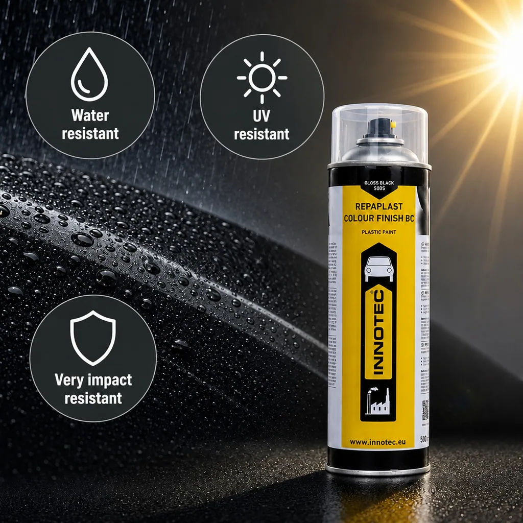 Black gloss paint, 500ml black gloss finish