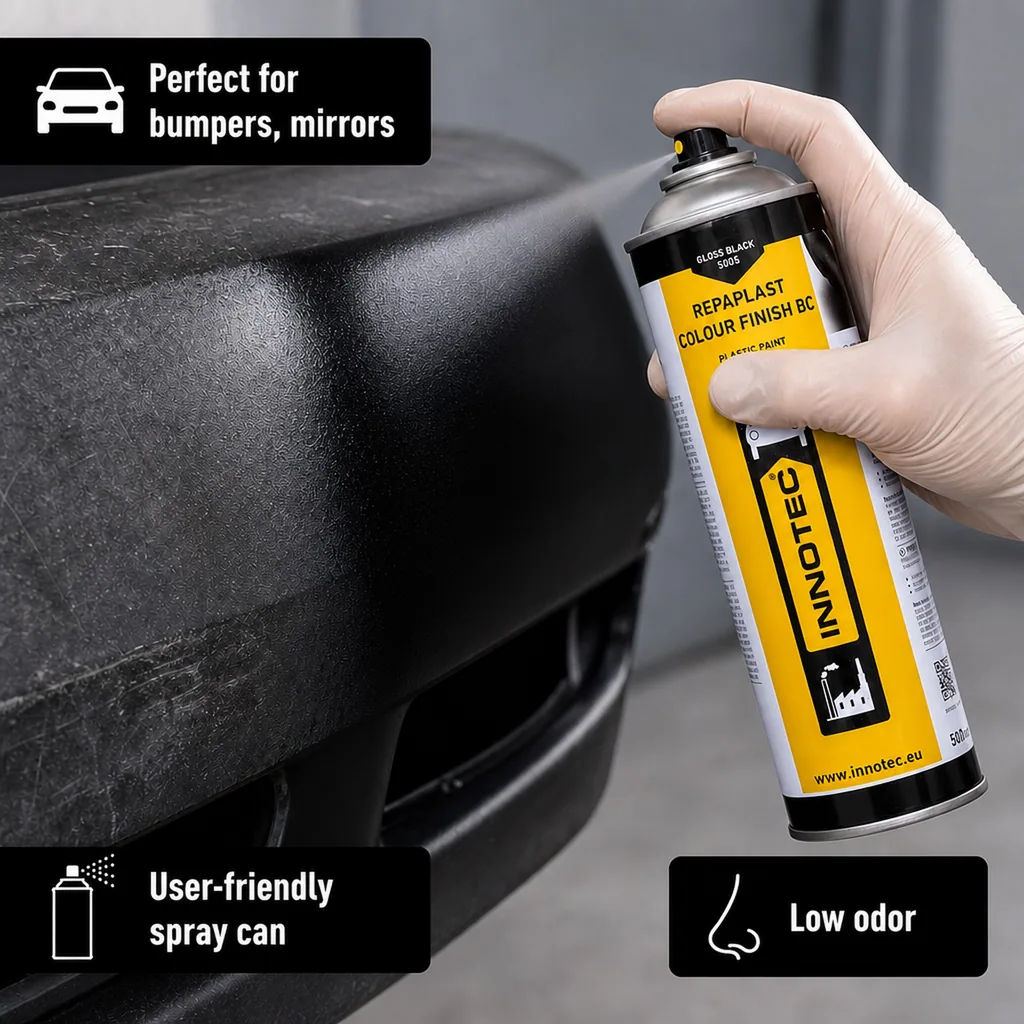 Black gloss paint, 500ml black gloss finish