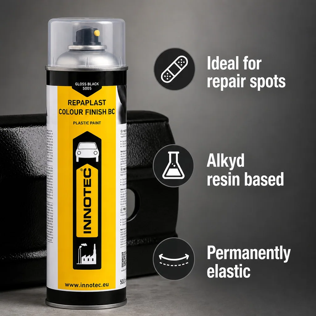 Black gloss paint, 500ml black gloss finish