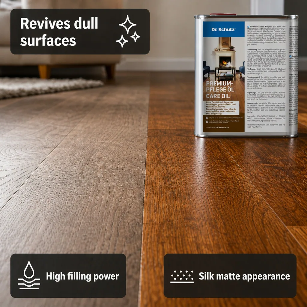 Wood Floor Oil 1 Liter, Premium Wood Care Oil, Hardwood Floor Finish