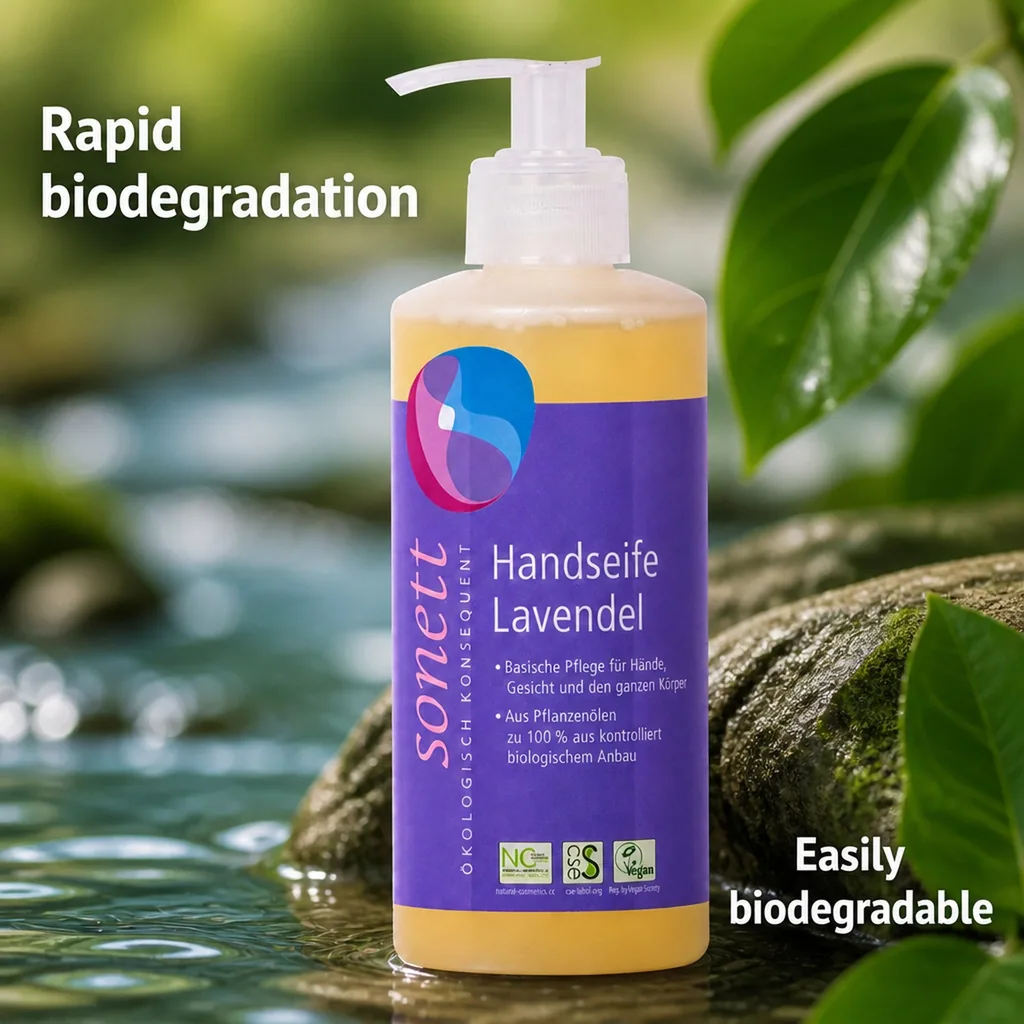 Hand Soap Dispenser, Lavender Hand Soap, Liquid Hand Soap, 300ml Spender