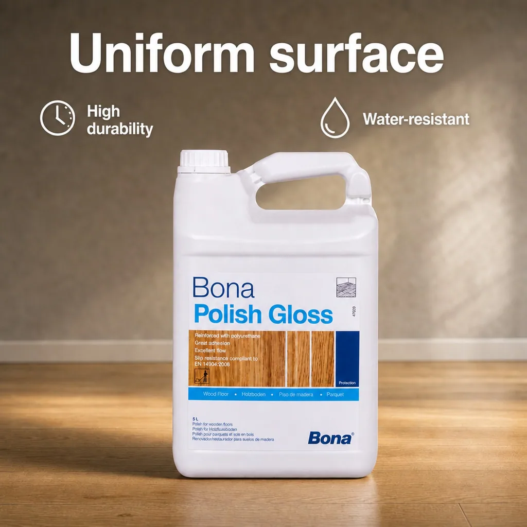 Hardwood Floor Polish 5 Liter, Gloss Floor Polish, Parquet Floor Polish