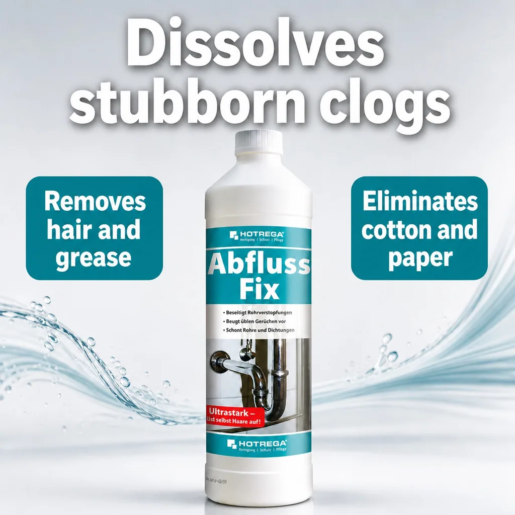 Drain Cleaner 1 Liter, Drain Unclogger, Clog Remover, Drain Fix Concentrate