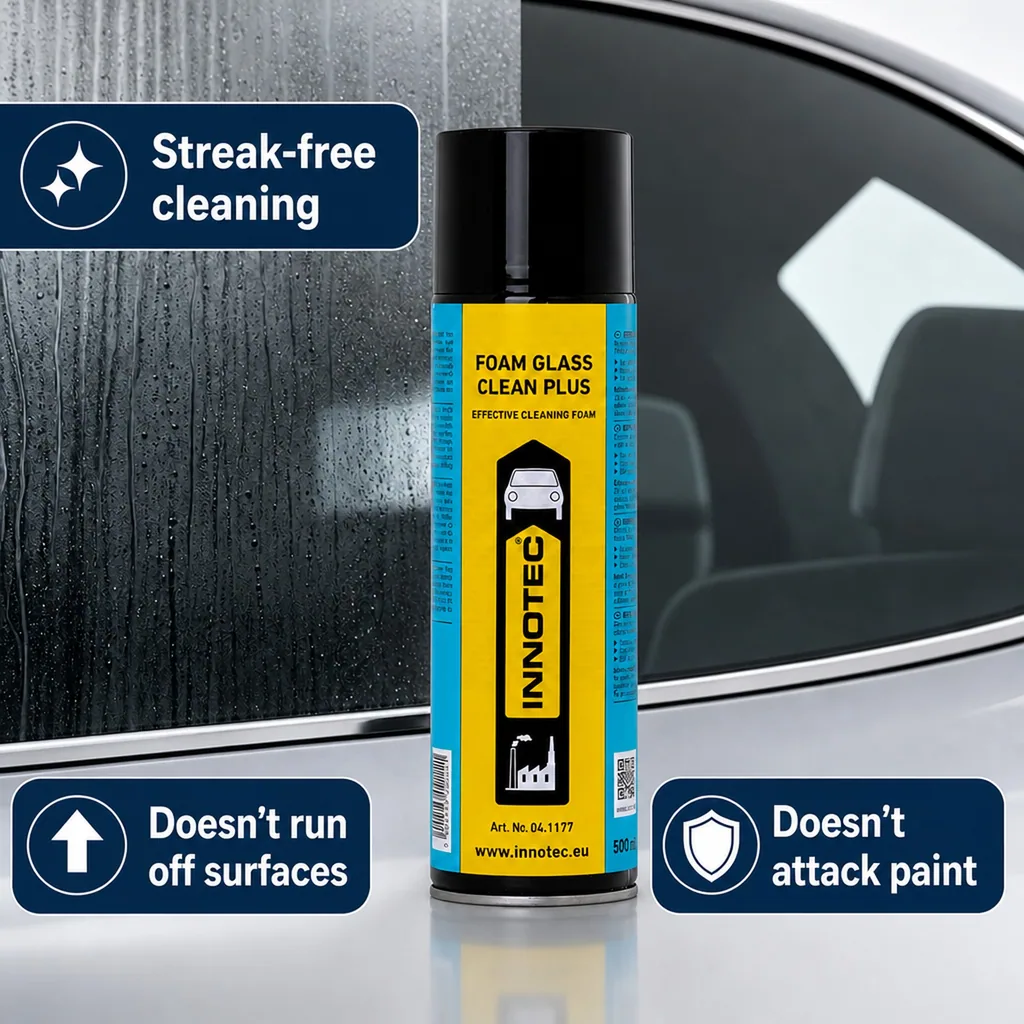 Glass Cleaner, Foam Glass Cleaner, Car Glass Cleaner, 500 ml