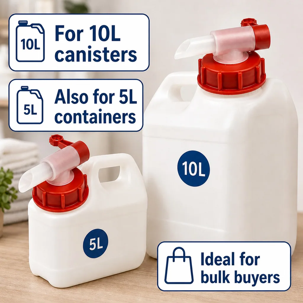 Spigot for 10 Liter Container, Dispensing Tap for Jerrycan, Plastic Spigot