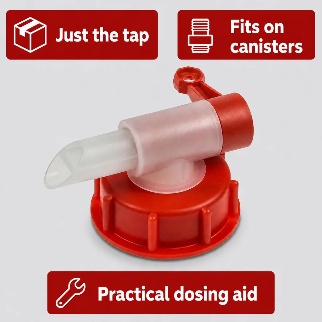 Spigot for 10 Liter Container, Dispensing Tap for Jerrycan, Plastic Spigot