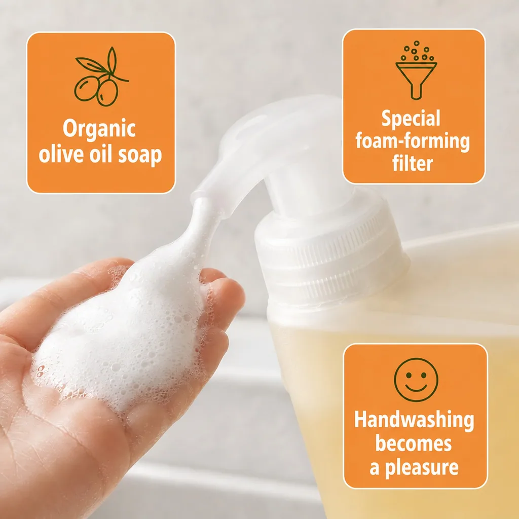 Foaming Hand Soap Refill, Calendula Soap, Kids Foaming Hand Soap, 1 Liter