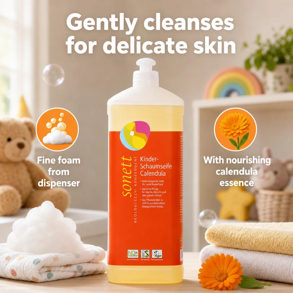 Foaming Hand Soap Refill, Calendula Soap, Kids Foaming Hand Soap, 1 Liter