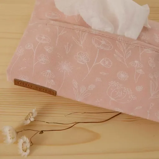 Little dutch wet cloth box cover "wild flowers" pink