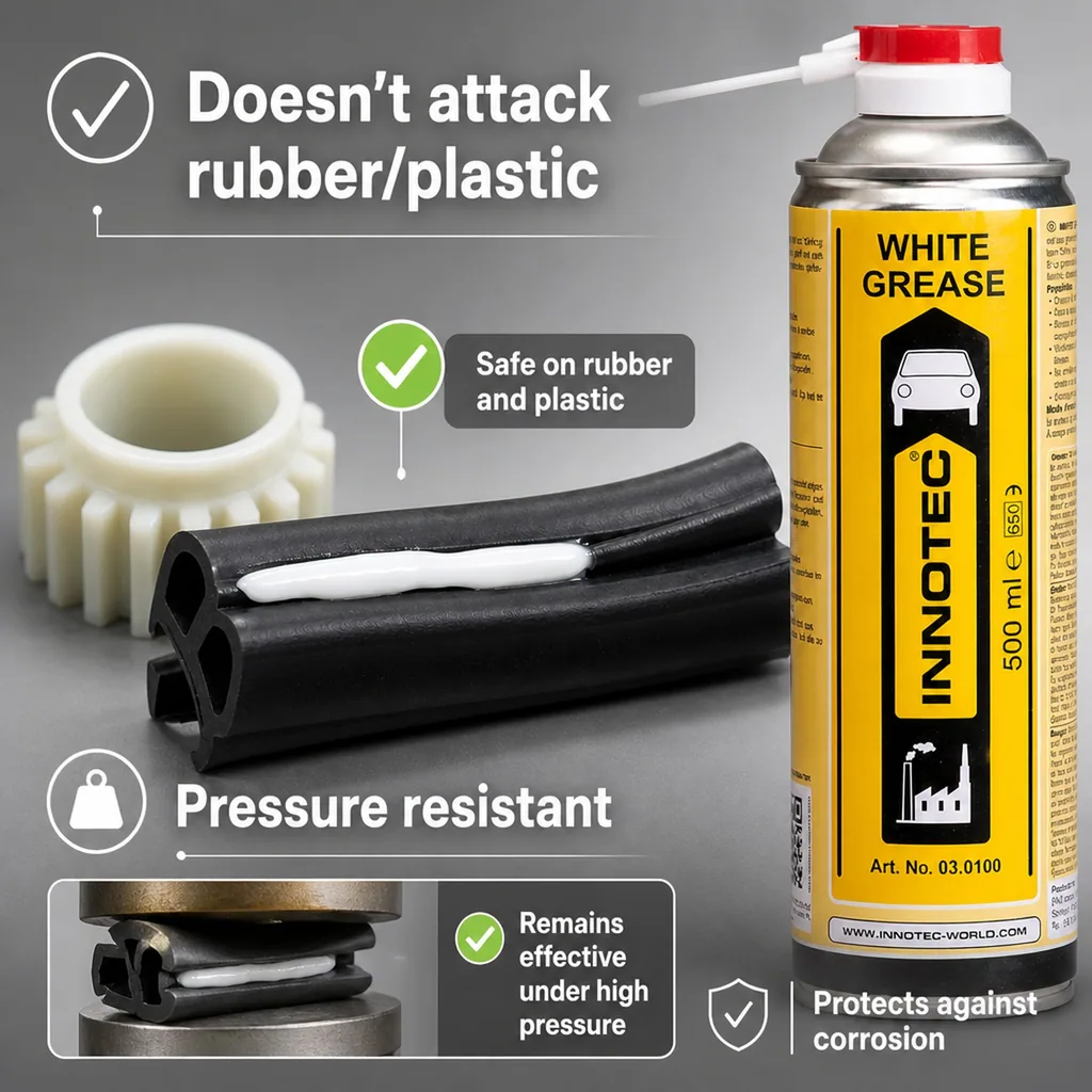 White Grease 500 ml, Spray Grease, Lubricant Spray