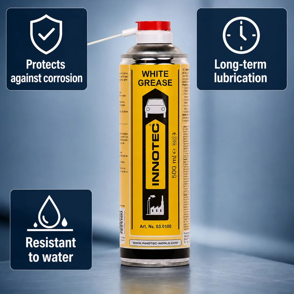 White Grease 500 ml, Spray Grease, Lubricant Spray