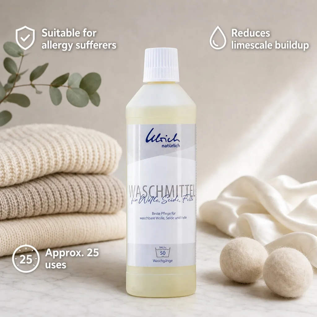 Wool Detergent 500 ml, Silk Detergent, Delicate Detergent, Lanolin