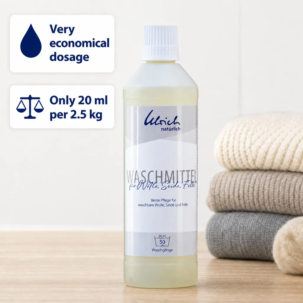 Wool Detergent 500 ml, Silk Detergent, Delicate Detergent, Lanolin