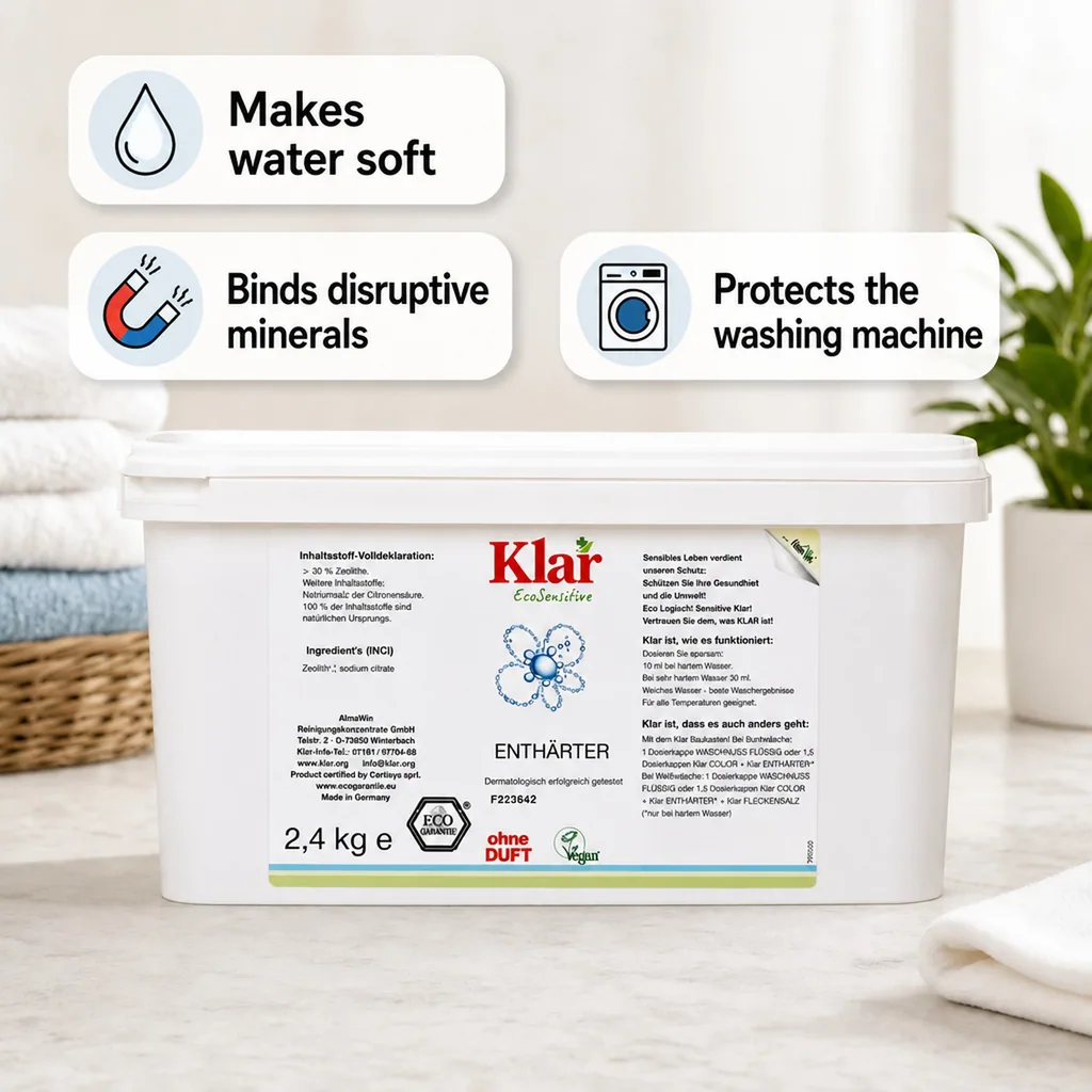 Water Softener 2.4kg, Fragrance Free Water Softener