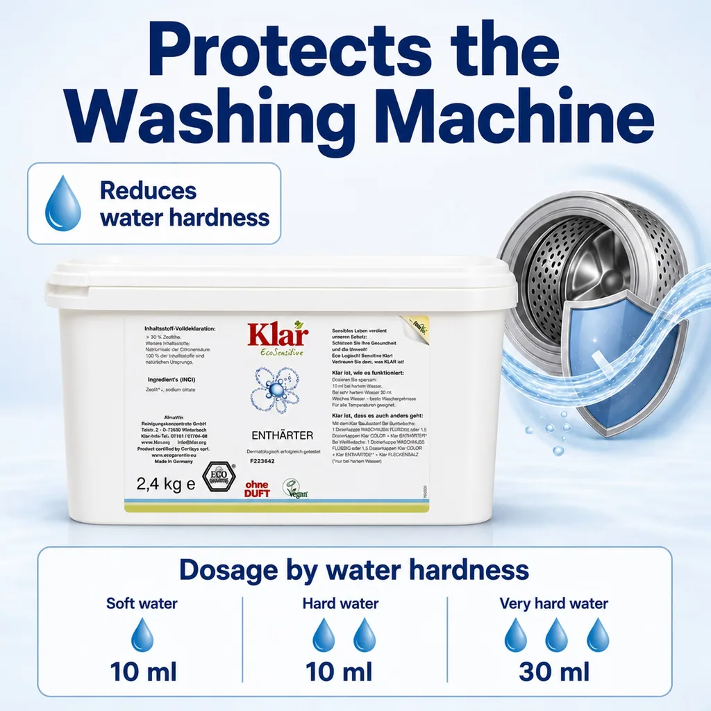 Water Softener 2.4kg, Fragrance Free Water Softener