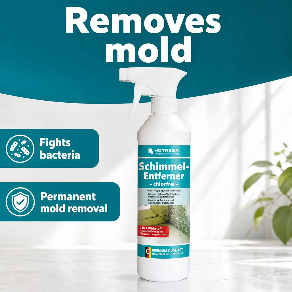 Mold Remover, Mildew Remover, Mold Spray, 500ml chlorine free