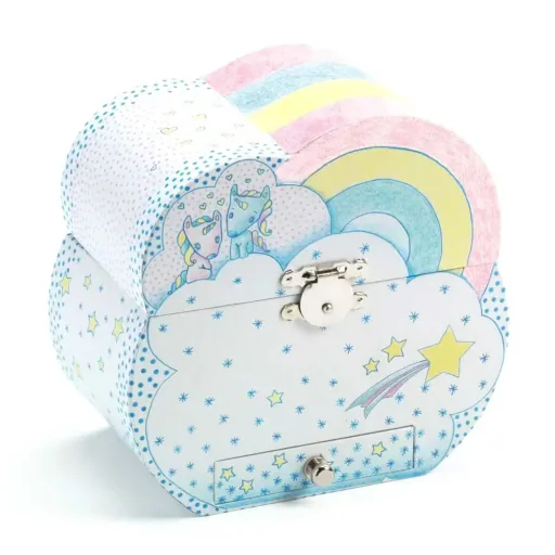 Djeco jewelry box with music box unicorn