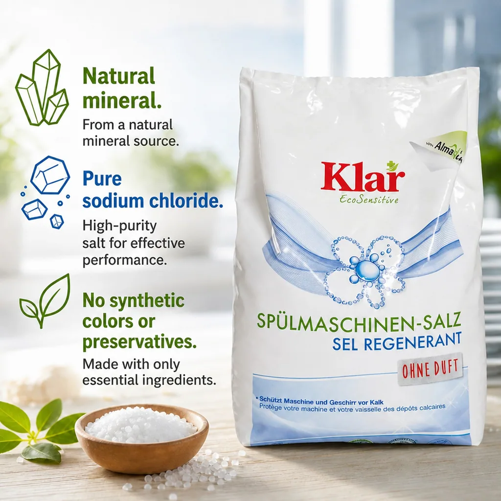Dishwasher Salt 2kg, Dishwashing Salt, Dishwasher Salt Bag