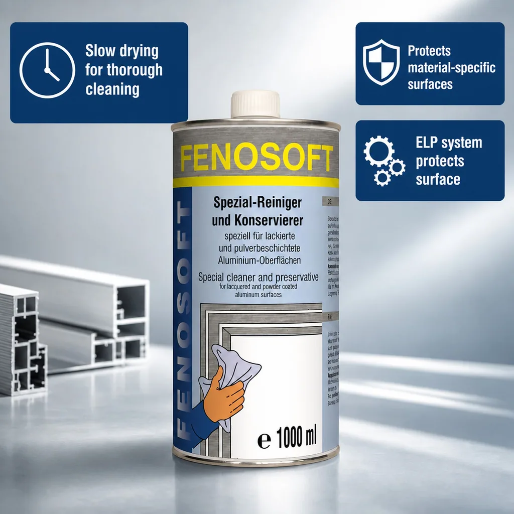 Aluminum Profile Cleaner, Metal Cleaner, Profile Cleaning Solution, 1 Liter