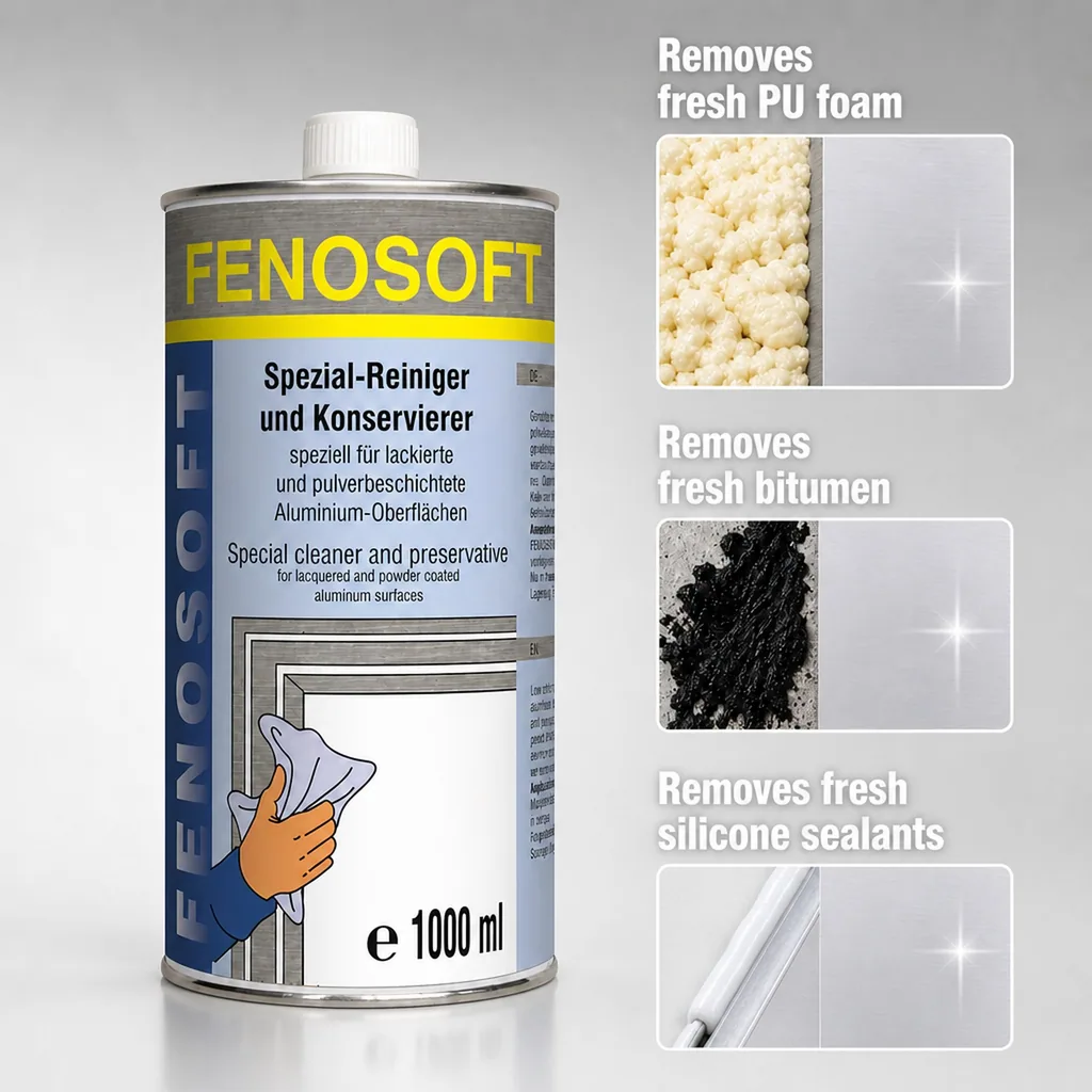Aluminum Profile Cleaner, Metal Cleaner, Profile Cleaning Solution, 1 Liter