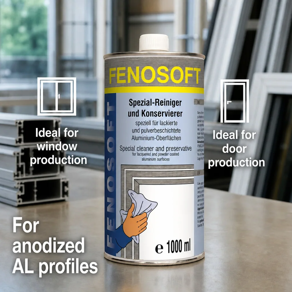 Aluminum Profile Cleaner, Metal Cleaner, Profile Cleaning Solution, 1 Liter
