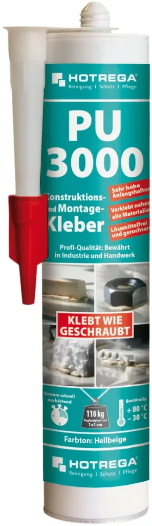 Construction Adhesive, Mounting Adhesive, PU 3000, 310 ml