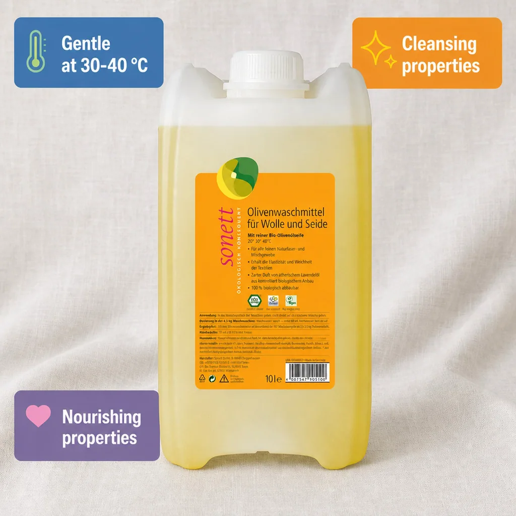 Wool Detergent 10 Liter, Silk Detergent, Delicate Detergent, Olive Laundry Soap