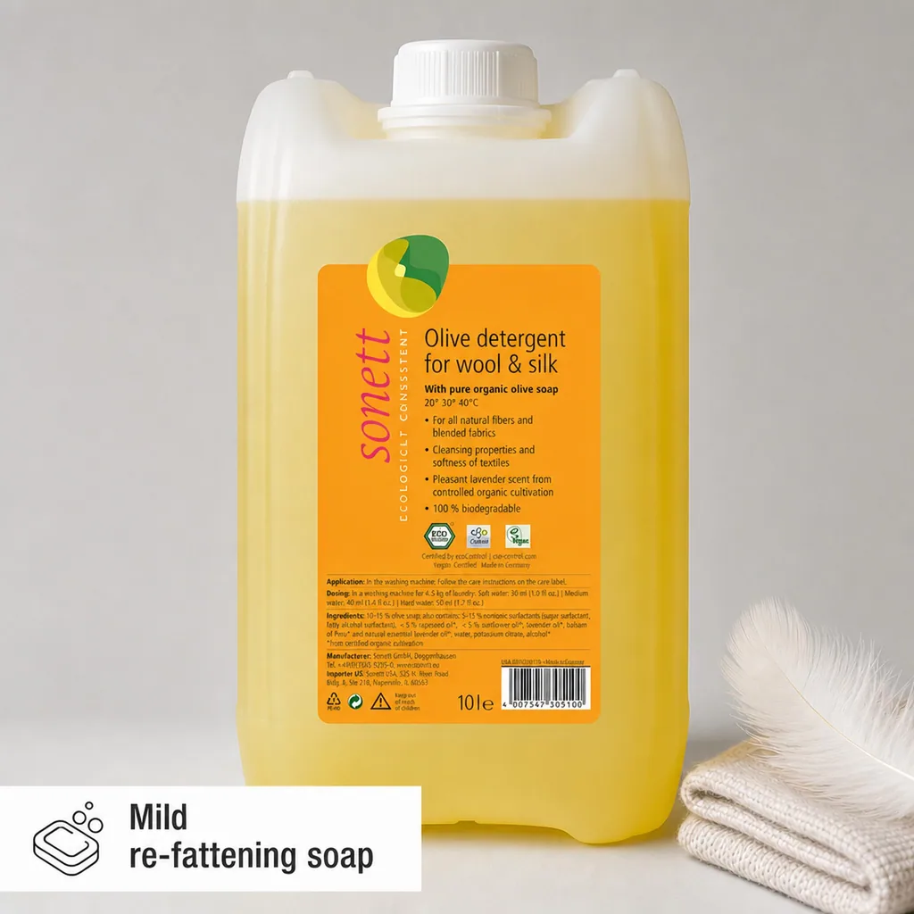 Wool Detergent 10 Liter, Silk Detergent, Delicate Detergent, Olive Laundry Soap