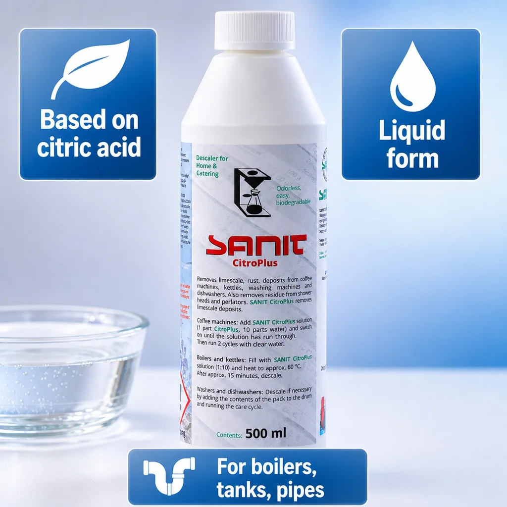 Citric Acid Cleaner, Lime Scale Remover, Citrus Cleaner, 500 ml, Calcium Remover
