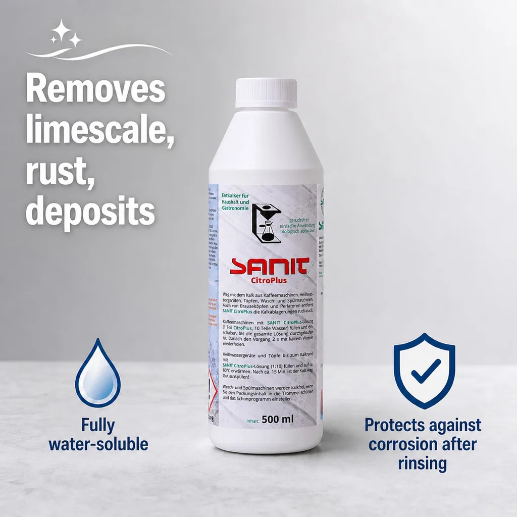Citric Acid Cleaner, Lime Scale Remover, Citrus Cleaner, 500 ml, Calcium Remover