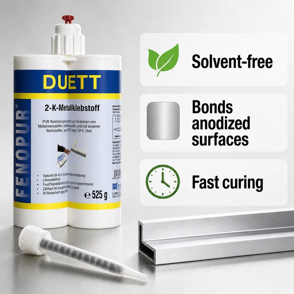 PU adhesive, 2-K PU adhesive, 525g black, polyurethane adhesive