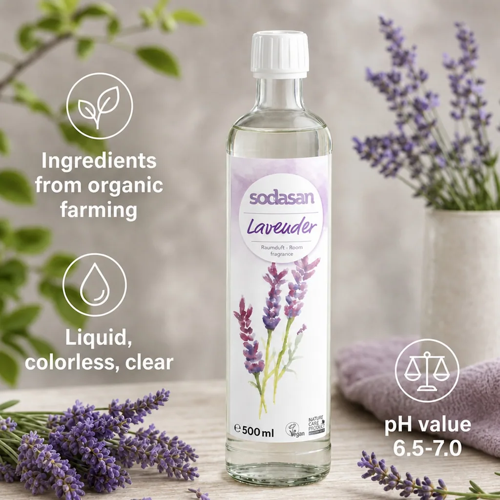 Lavender Room Spray, 500ml, Lavender Diffuser Refill, Natural Room Fragrance