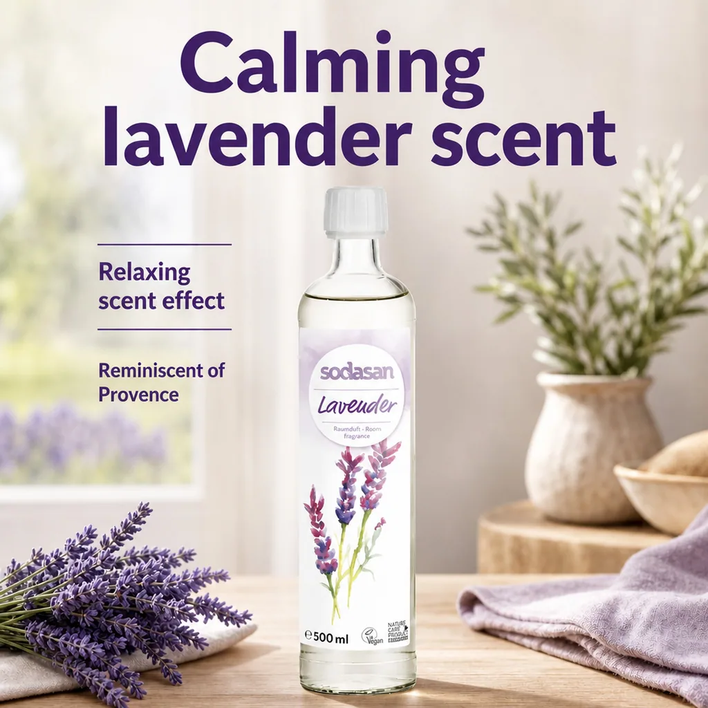 Lavender Room Spray, 500ml, Lavender Diffuser Refill, Natural Room Fragrance