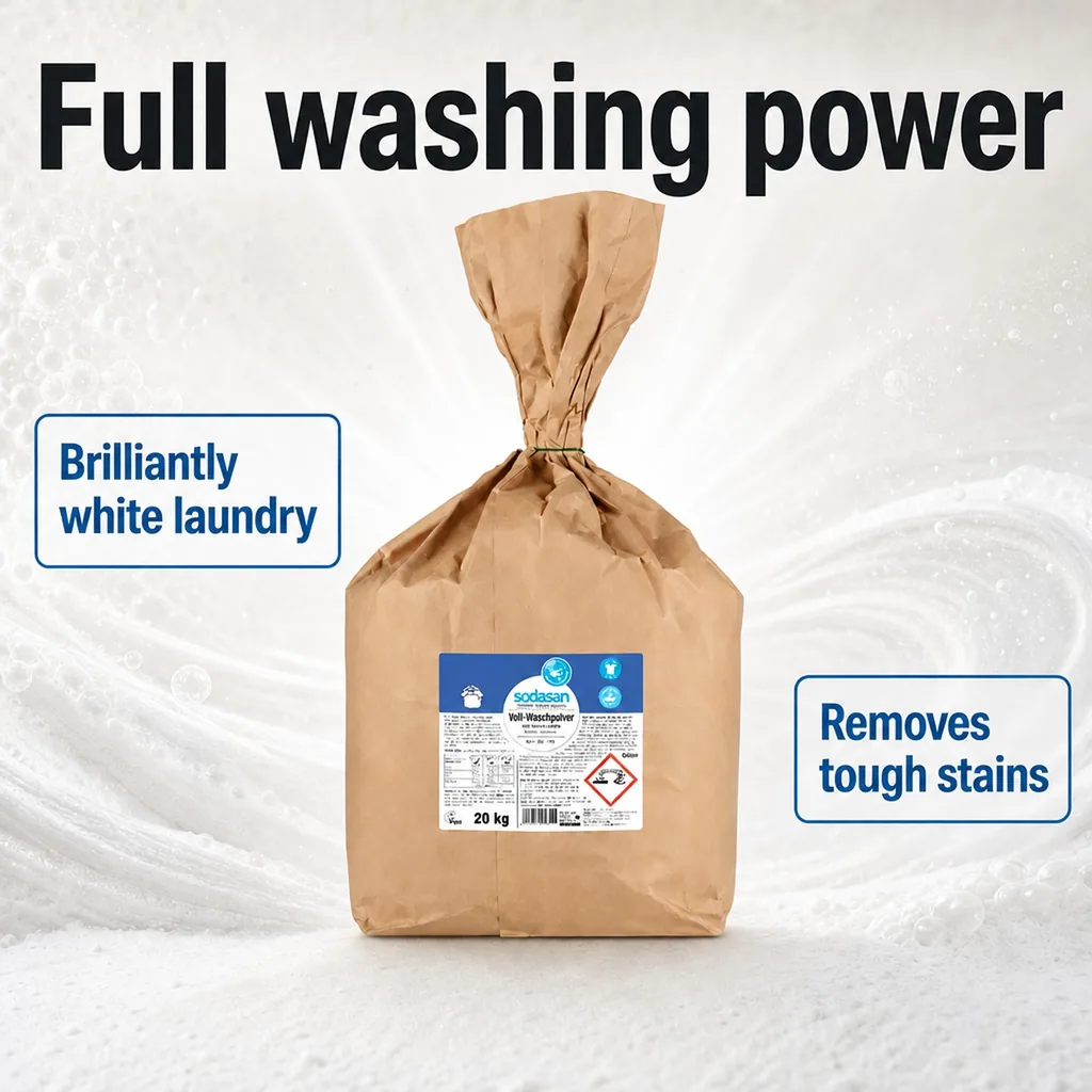 Laundry Detergent 20kg, Lime Laundry Detergent, Laundry Powder for Whites and Colors