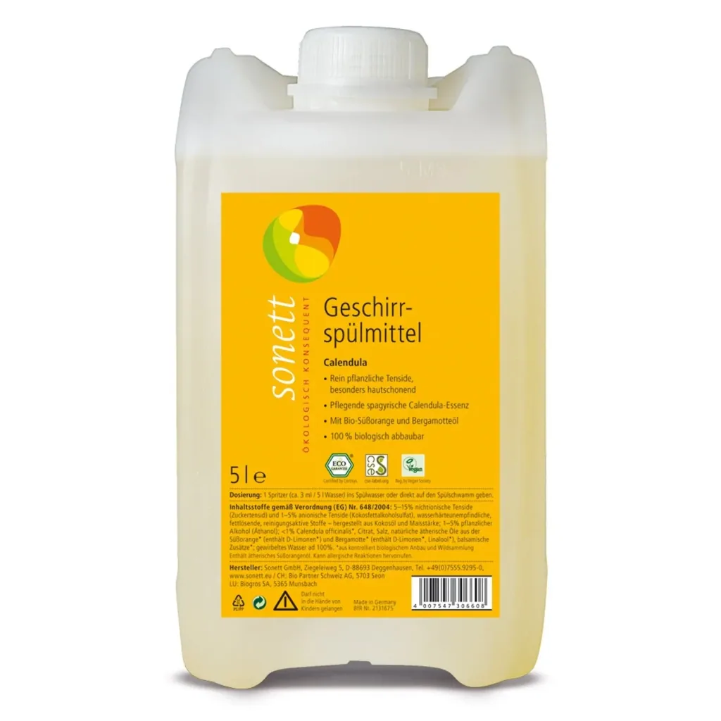 Dish Soap, Dishwashing Liquid, Natural Dish Soap, Gentle Calendula Dish Soap