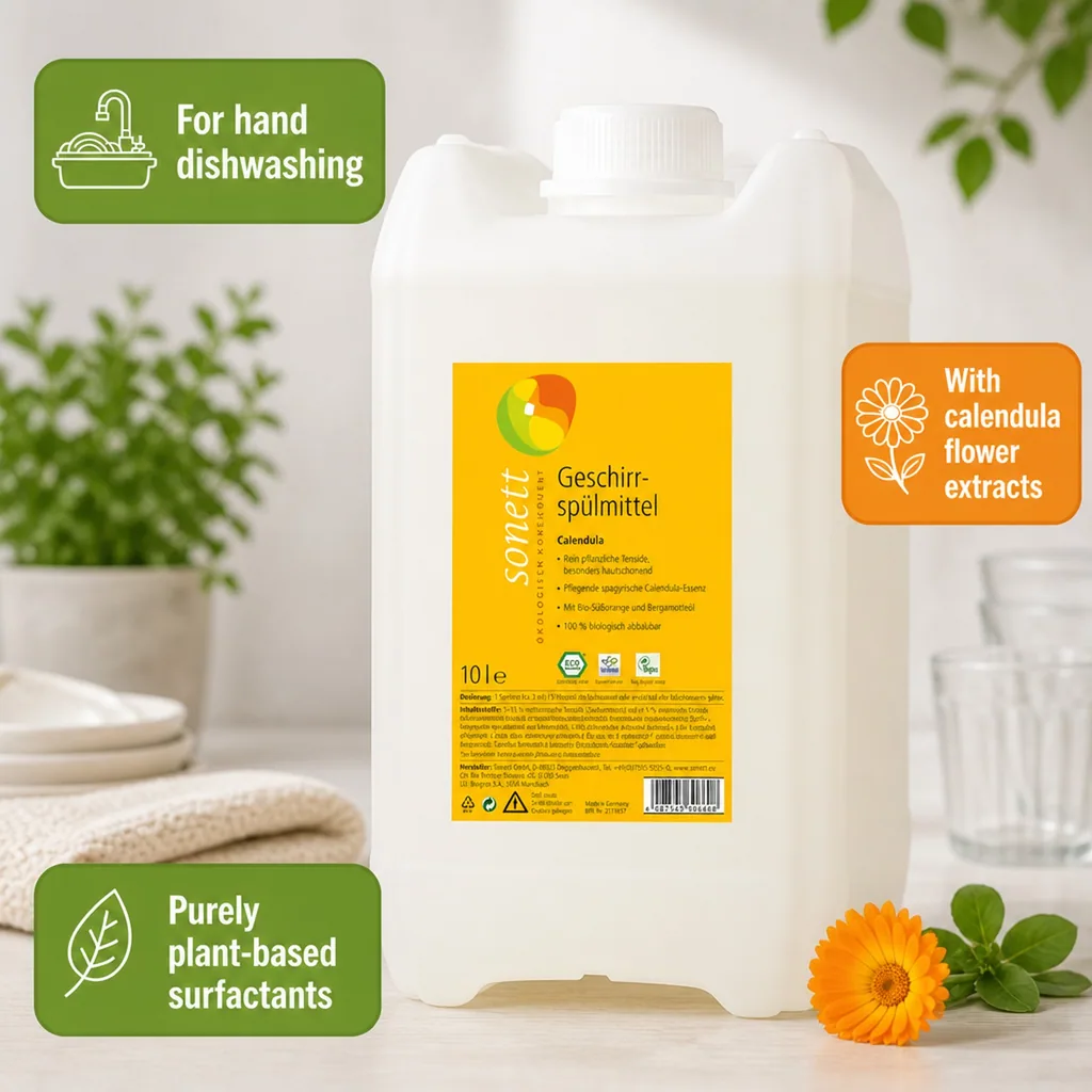 Dish Soap 10 Liter, Calendula Dish Soap, Natural Dish Soap