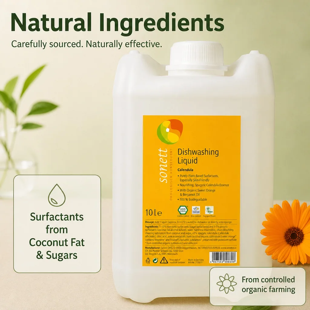 Dish Soap 10 Liter, Calendula Dish Soap, Natural Dish Soap