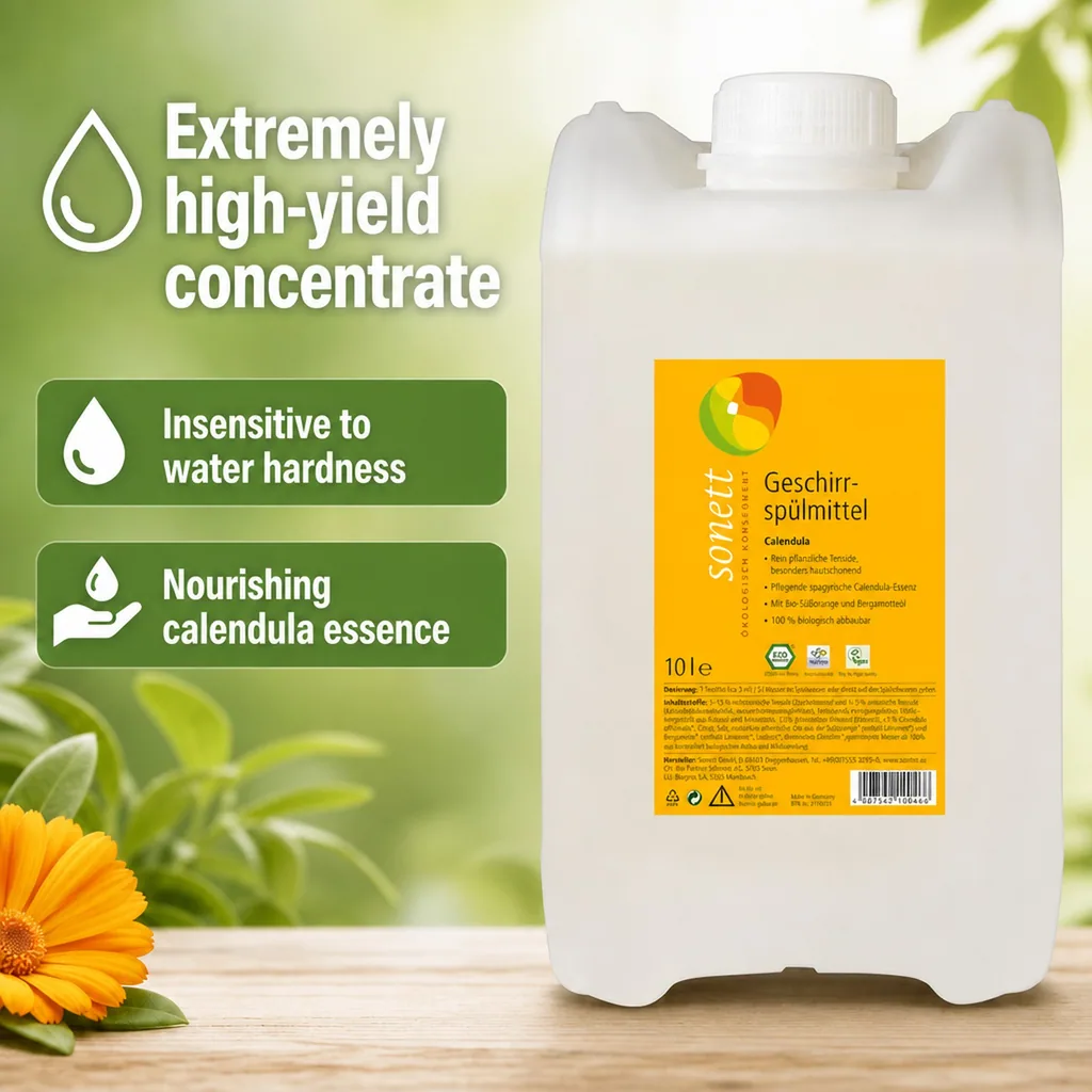 Dish Soap 10 Liter, Calendula Dish Soap, Natural Dish Soap